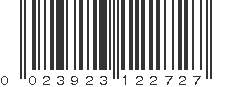 UPC 023923122727