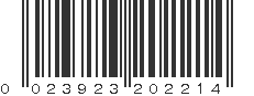 UPC 023923202214