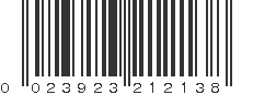 UPC 023923212138