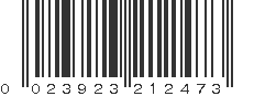 UPC 023923212473