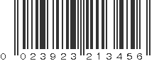 UPC 023923213456