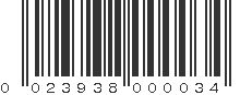 UPC 023938000034