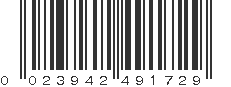 UPC 023942491729