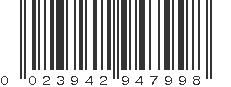 UPC 023942947998