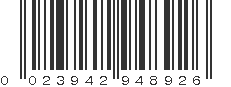 UPC 023942948926