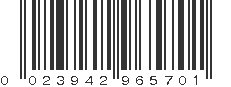 UPC 023942965701