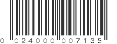 UPC 024000007135