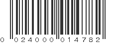 UPC 024000014782