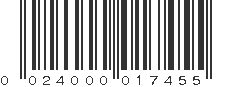 UPC 024000017455