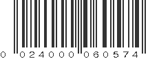 UPC 024000060574