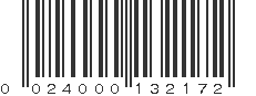 UPC 024000132172