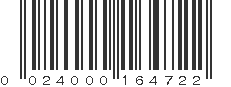 UPC 024000164722