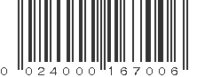 UPC 024000167006