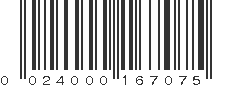 UPC 024000167075