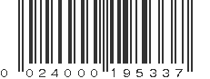 UPC 024000195337