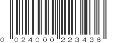 UPC 024000223436