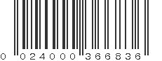 UPC 024000366836