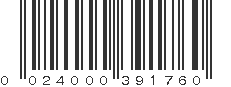 UPC 024000391760