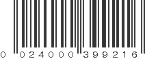 UPC 024000399216