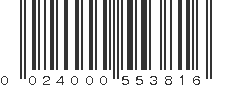 UPC 024000553816