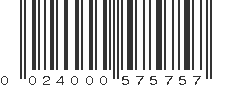 UPC 024000575757