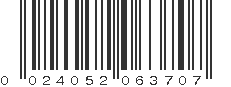 UPC 024052063707