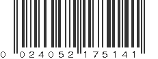 UPC 024052175141