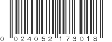 UPC 024052176018