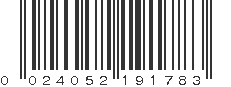 UPC 024052191783