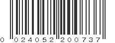 UPC 024052200737