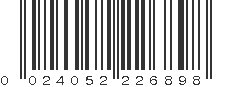 UPC 024052226898