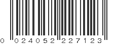 UPC 024052227123