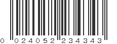 UPC 024052234343