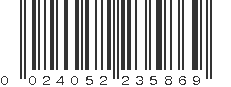 UPC 024052235869