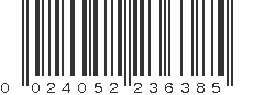 UPC 024052236385