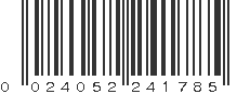 UPC 024052241785