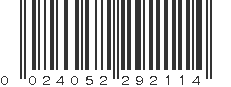 UPC 024052292114