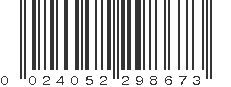 UPC 024052298673