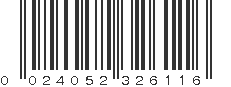 UPC 024052326116