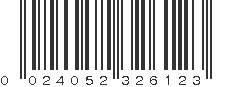 UPC 024052326123