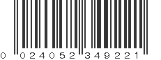 UPC 024052349221