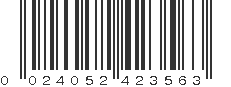 UPC 024052423563