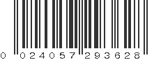 UPC 024057293628