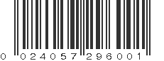 UPC 024057296001