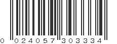 UPC 024057303334