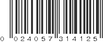 UPC 024057314125