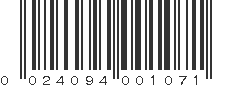 UPC 024094001071