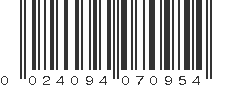 UPC 024094070954