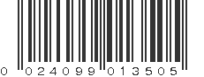 UPC 024099013505