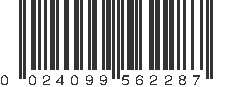 UPC 024099562287